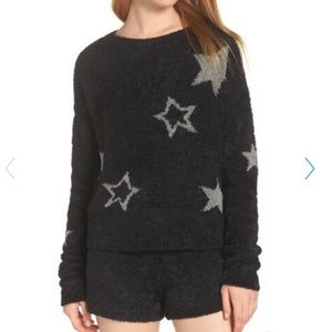 MAKE + MODEL Fuzzy Crop Star Sweater